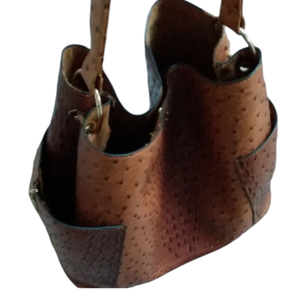 Stylish Brown Vegan Leather  Bag
